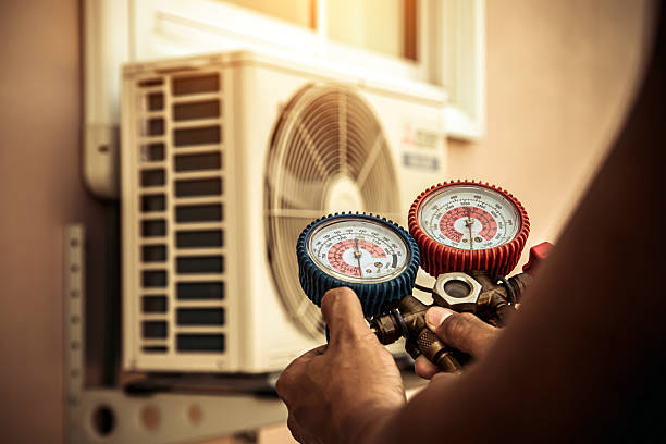 Professional Hvac technician working in White Post, VA
